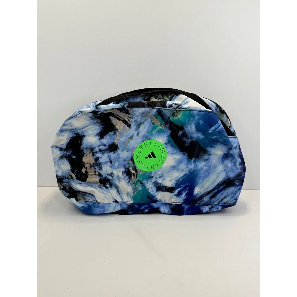 Adidas by Stella McCartney Blue Marble Print Travel Organizer Mesh Packing‎ Cube